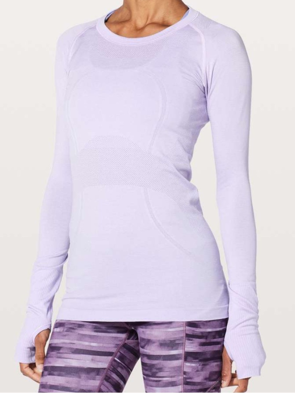 Lululemon Women’s Long Sleeve Swiftly Tech Tee Size 4 Shirt Lilac Violet Purple